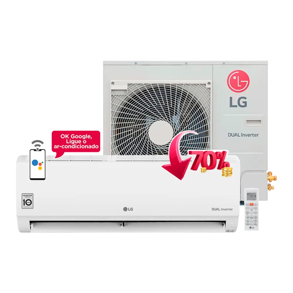 Ar Condicionado LG Dual Inverter Voice 30000 Btus Quente e Frio 220v